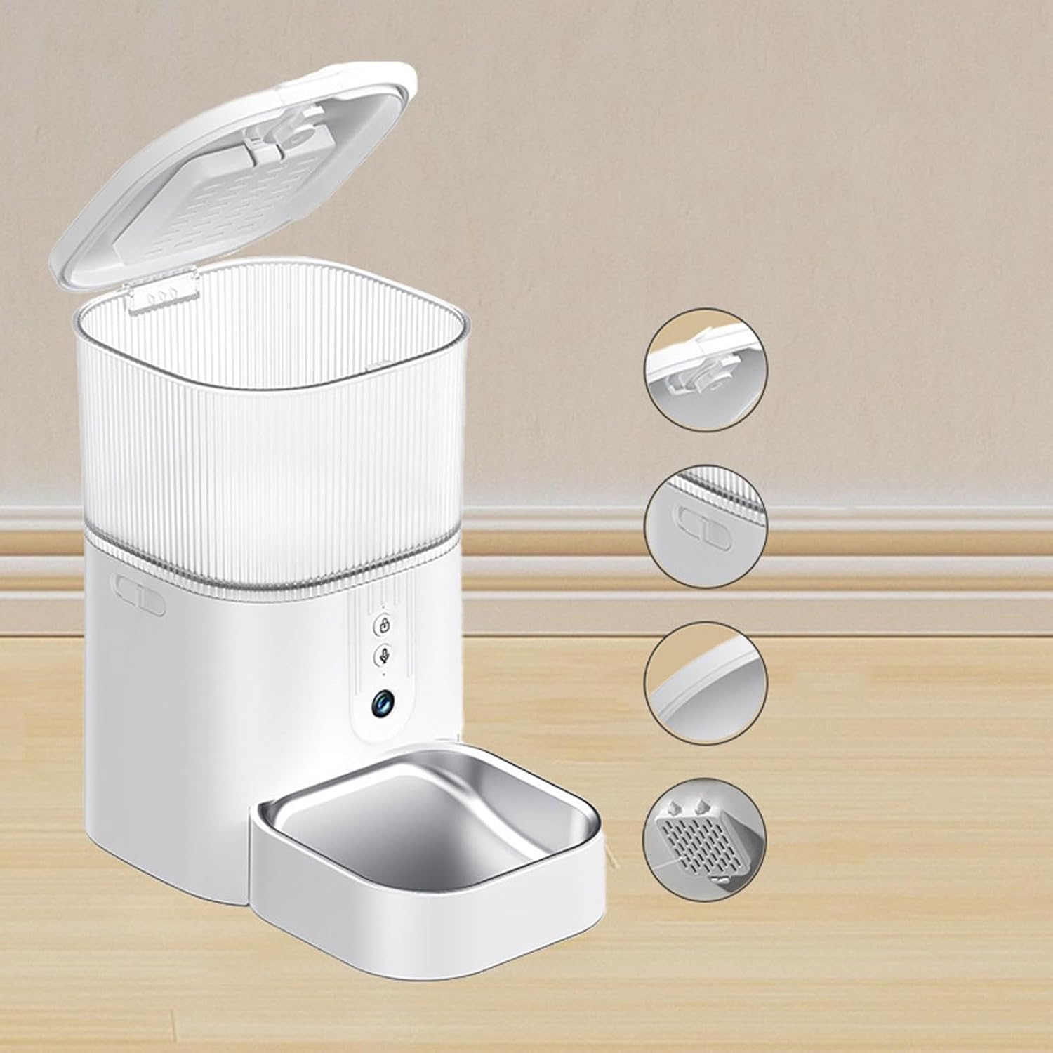 ペットフィーダー ペット自動給餌器 4L スマート猫&犬用給餌器 ペットフィーダー ペット自動給餌器 4L スマート猫&犬用給餌器