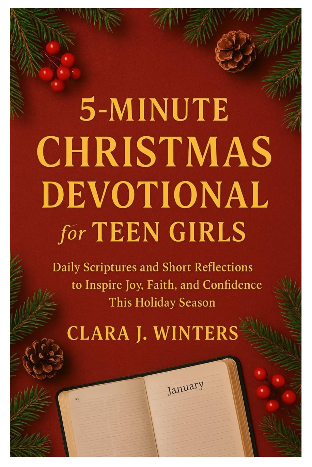 5-MINUTES CHRISTMAS DEVOTIONAL FOR TEEN GIRLS: Daily Scriptures and Short Reflections to Inspire Joy, Faith, and Confidence This Holiday Season