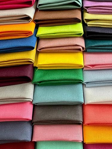 Miniatura 3 de Juego de 50 piezas de tela de algodón multicolor 100 % algodón de 8 x 8 pulgadas (8.1 in x 8.1 in) para coser acolchados, cuadros de tela