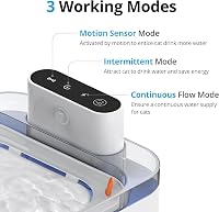 Petace Vezeték nélküli Macska Ivófontána Mozgásérzékelővel, 3L, 5200 mAh Akkumulátor 4