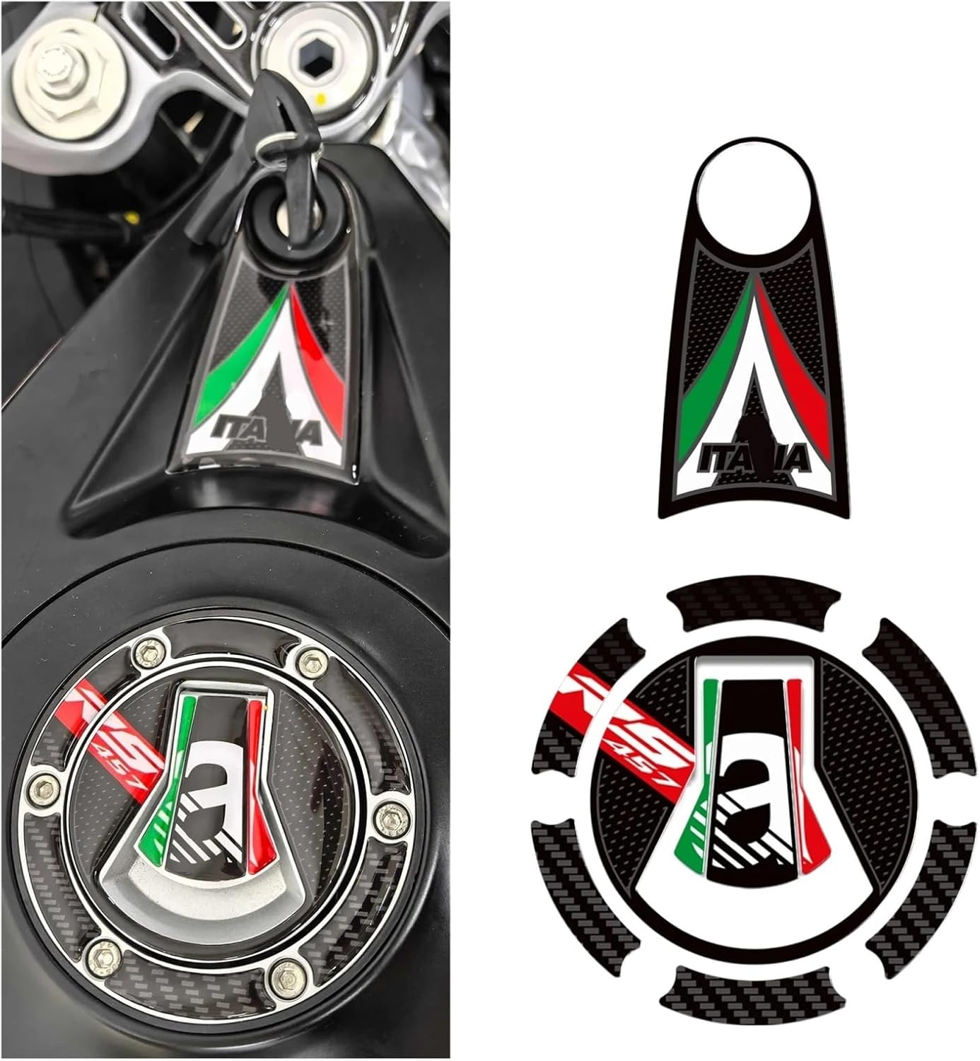 Motorcycle Tank Sticker for April&ia RS457 2024 2025 Motorcycle Tank Pad Side Grips Gas Fuel Oil Kit Knee Fairing Wheels Stickers Decals.