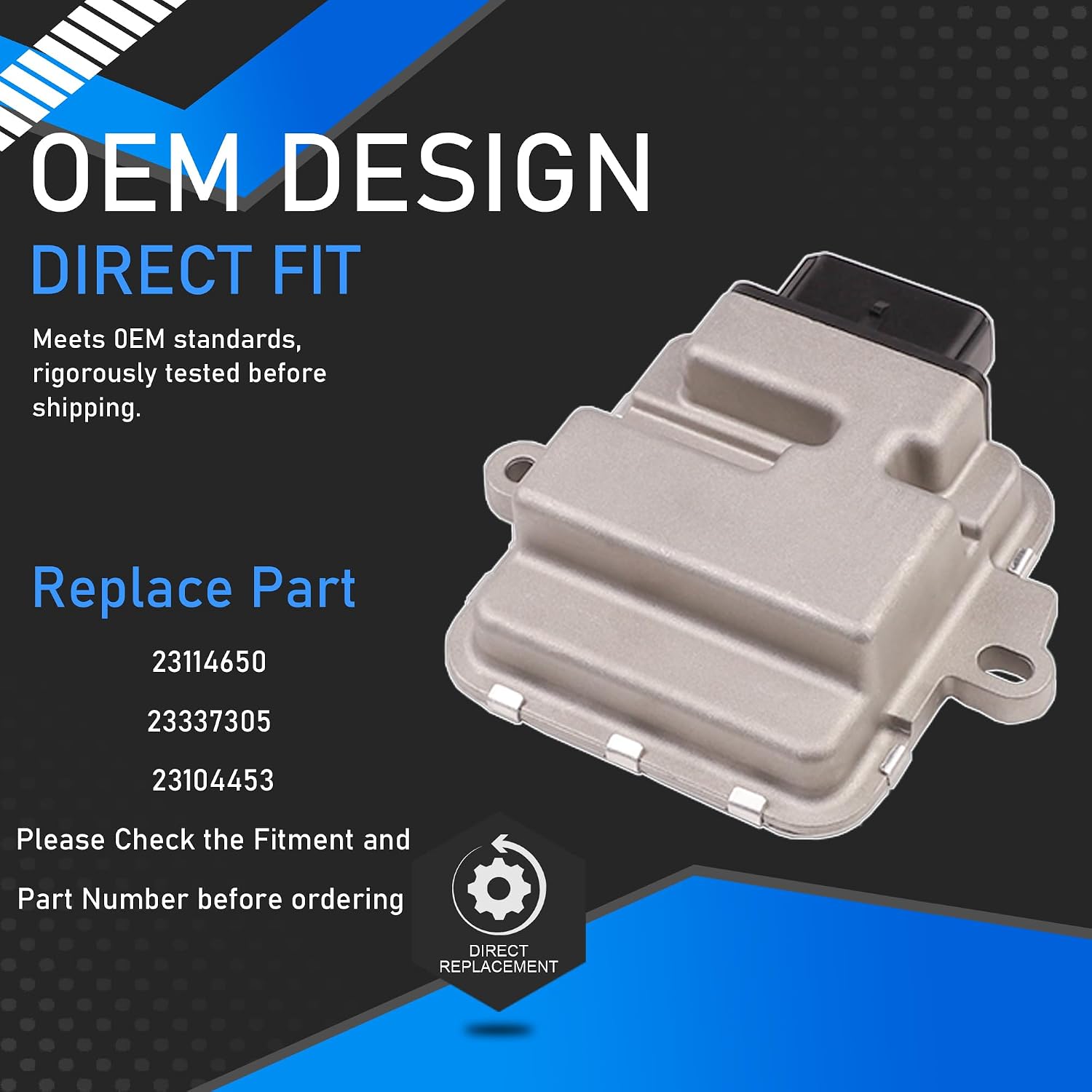 23114650 TBCM Trailer Brake Control Module Compatible with 2014-2022 GMC Sierra Yukon XL Canyon Chevrolet Silverado Suburban 1500 2500 3500HD Tahoe Cadillac Escalade ESV Replaces 23337305