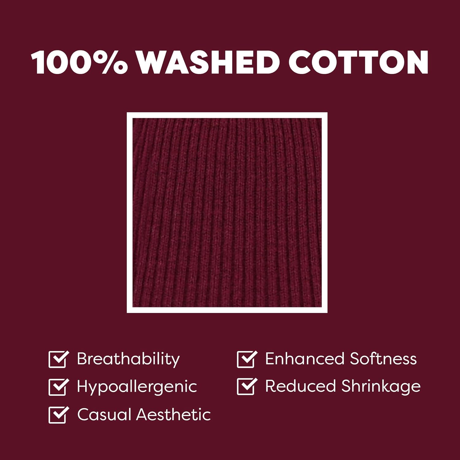 The Hat Depot - 100% Cotton Soft and Light Cuffed Skull Plain Daily Washed Beanie - Image 3