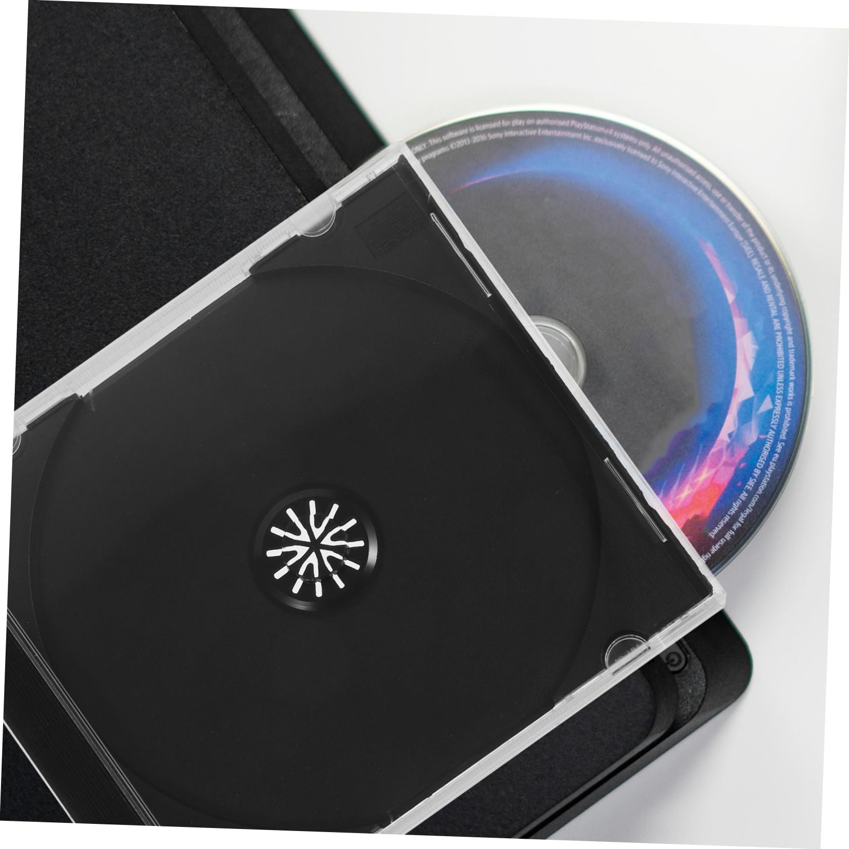 MAGICLULU 15pièces Boîte De Rangement Cd Plastique Dur Étui De Pour Cd Et Dvd Organisateur De Disques Transparent Pour Maison