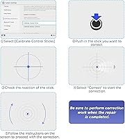 Vista 5 de GeeRic, Joycon Joystick de repuesto, 30 piezas Joycon Kit de reparación compatible con Switch OLED, kit de reparación Joycon Joystick de repuesto