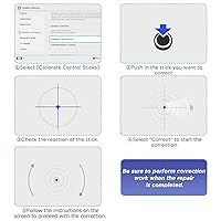 Vista 7 de GeeRic Joycon Joystick Replacement, 15 PCS Joycon Repair Kit Compatible with Switch OLED, Joycon Repair Kit Joystick Replacement Parts Set