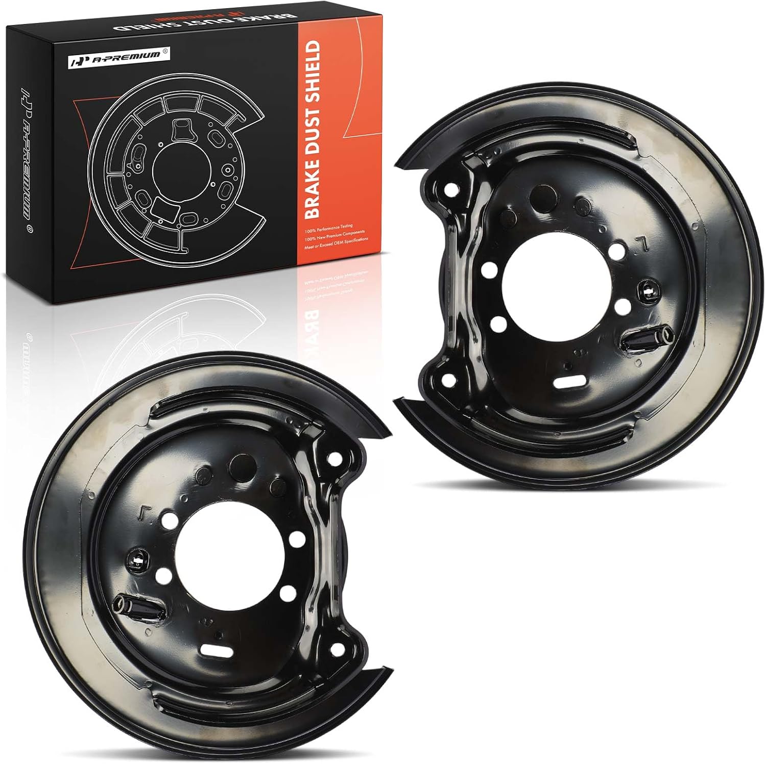 A-Premium Rear Side Brake Dust Shield Compatible with Subaru Models | for Outback 2000-2009, Legacy 2000-2009, Baja 2003-2006, 2-Pack