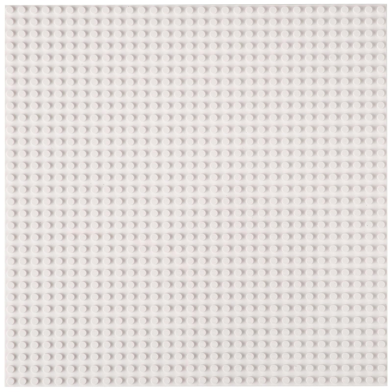 Classic Baseplates 10" x 10" Stackable Brick Base Plate 100% Compatible with All Major Brands Baseplate for Building Towers, Tables & More 1 White Baseplate