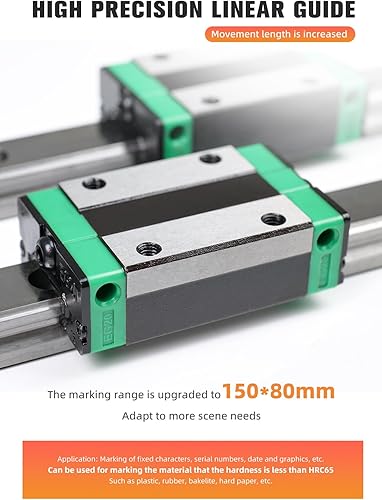 Vista 21 de Máquina neumática de grabado de metal de 100 W, máquina neumática de marcado de puntos de metal Peen Máquina de marcado de placa Grabador Marcado