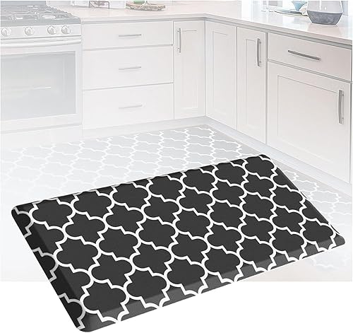 VRINO Alfombrillas de cocina acolchadas de 0.75 pulgadas de grosor, antifatiga, impermeables, antideslizantes, alfombras de cocina, para cocina,