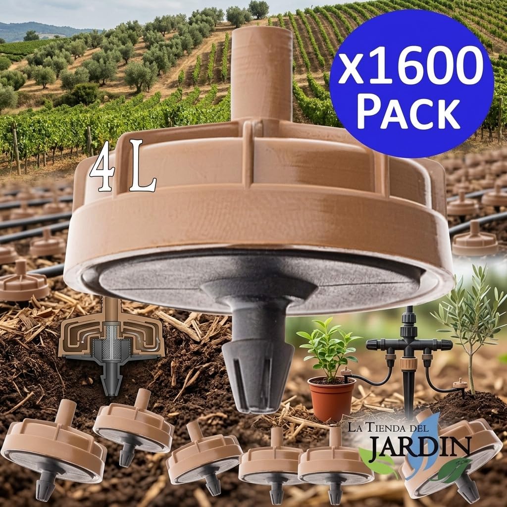 1600 GOCCIOLATORE 4 LITRI Autocompensanti por ora fungo. Fare per irrigazione agricola. Per fare pinchar.