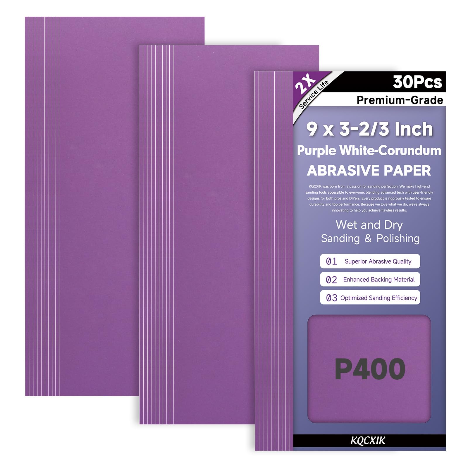 Premium Sandpaper Assortment - 80 to 2000 Grit -13