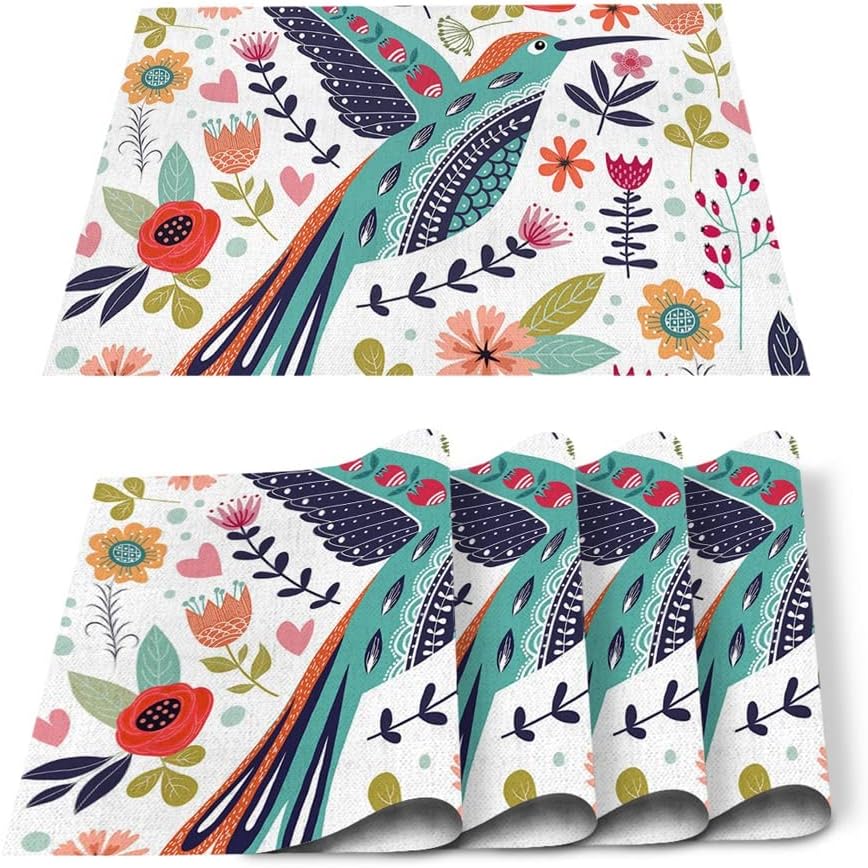 JSEIAJB Bird Flower Leaf Table Runner Wedding Decoration Table Decoration Table Runner