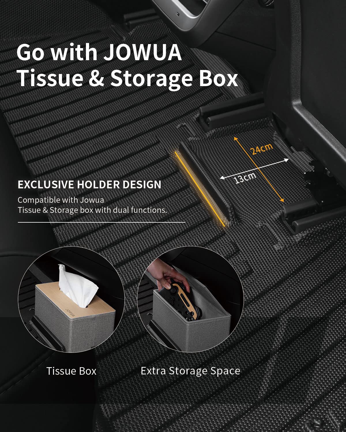 Amazon | JOWUA モデル 3 全天候型フロア ライナー (右ハンドル 