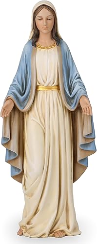 Buildclassic - Estatua católica de la Virgen María, figura de la Santa Madre para altar, decoración católica del hogar, regalos religiosos para