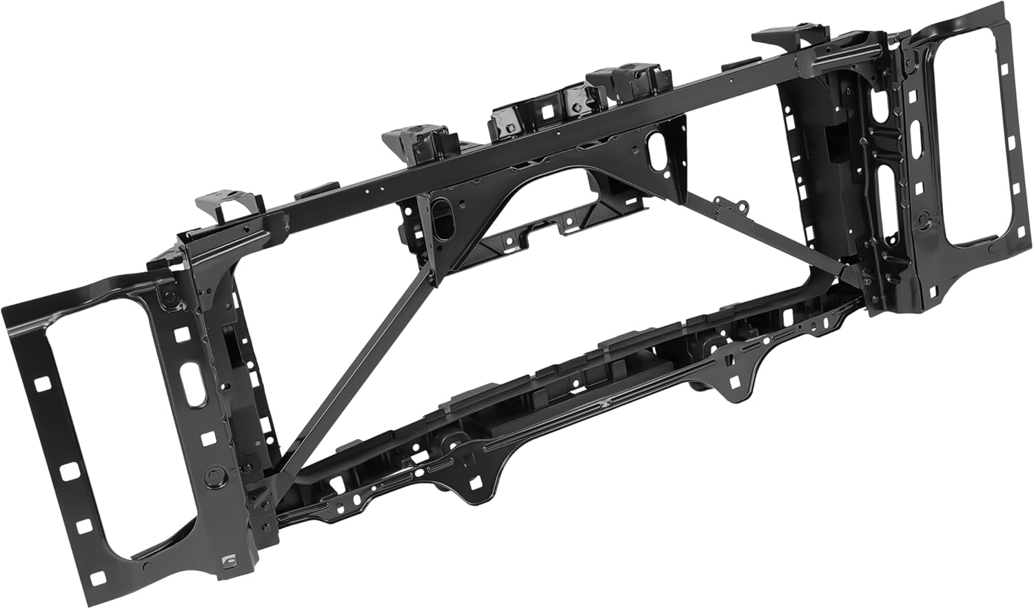 KUAFU Header Panel Assmebly Compatible with 2015-2019 GMC Sierra 1500 Limited 2500 3500 HD Replacement for 84265518 GM1220173 Headlight Headlamp Mounting Steel Electrophoresis Primed Black