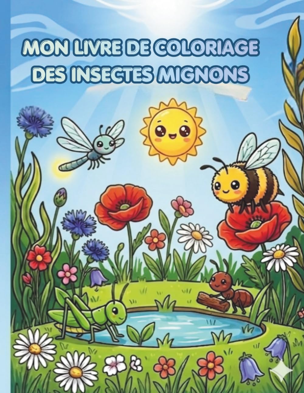 Mon livre de coloriage: Des insectes mignons, tome 4 édition kawaii