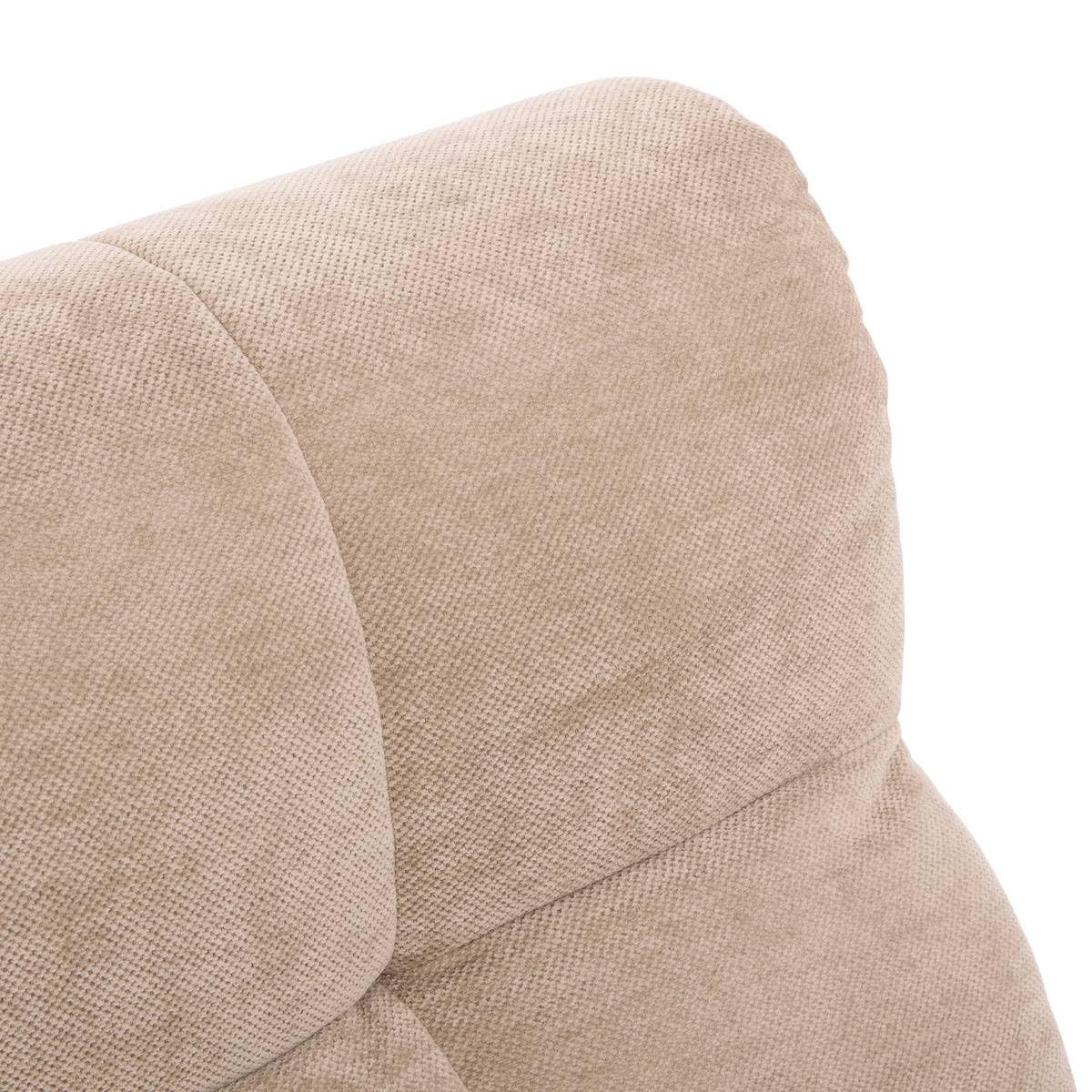 Atmosphera - Fauteuil miroa 92x82x68 cm en Tissu Beige