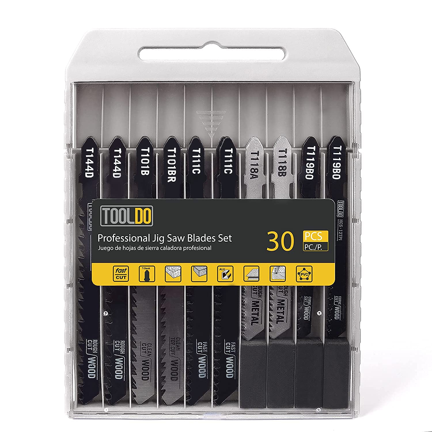 TOOLDO Jigsaw Blades Set 30 Piece , Assorted Professional Jig Saw