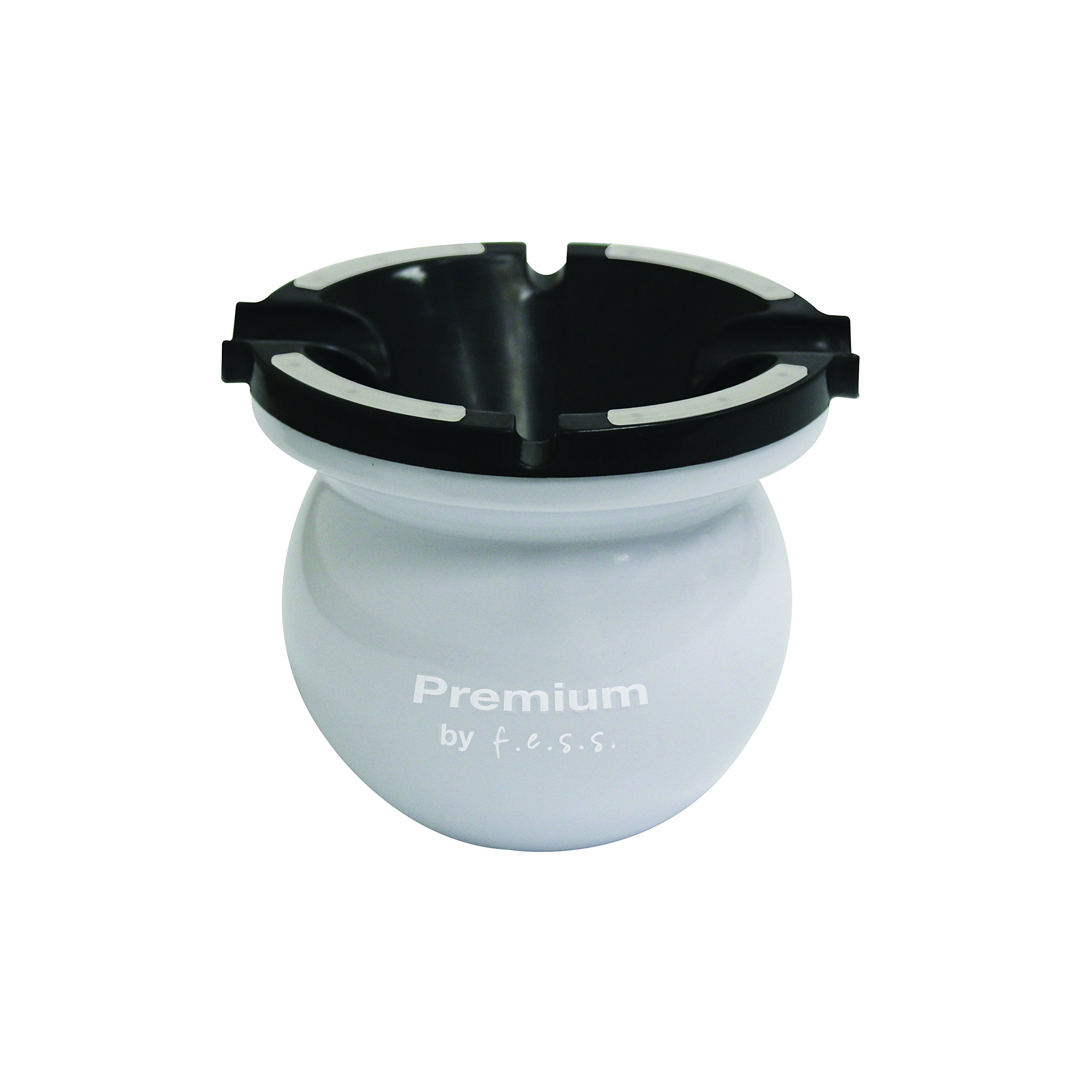 F.e.s.s. Products F.e.s.s. Products Glow in The Dark Multi Function Cigarette Cigar Ashtray Portable Spittoon - White