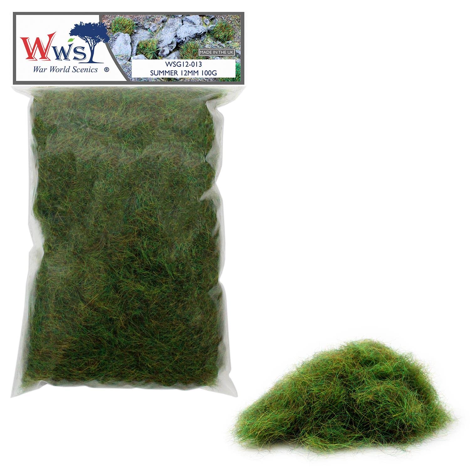 WWS War World Scenics WWScenics | 12mm Herbe Statique Hiver | 100g | WSG12-031 | Matériel pour Maquette Réaliste