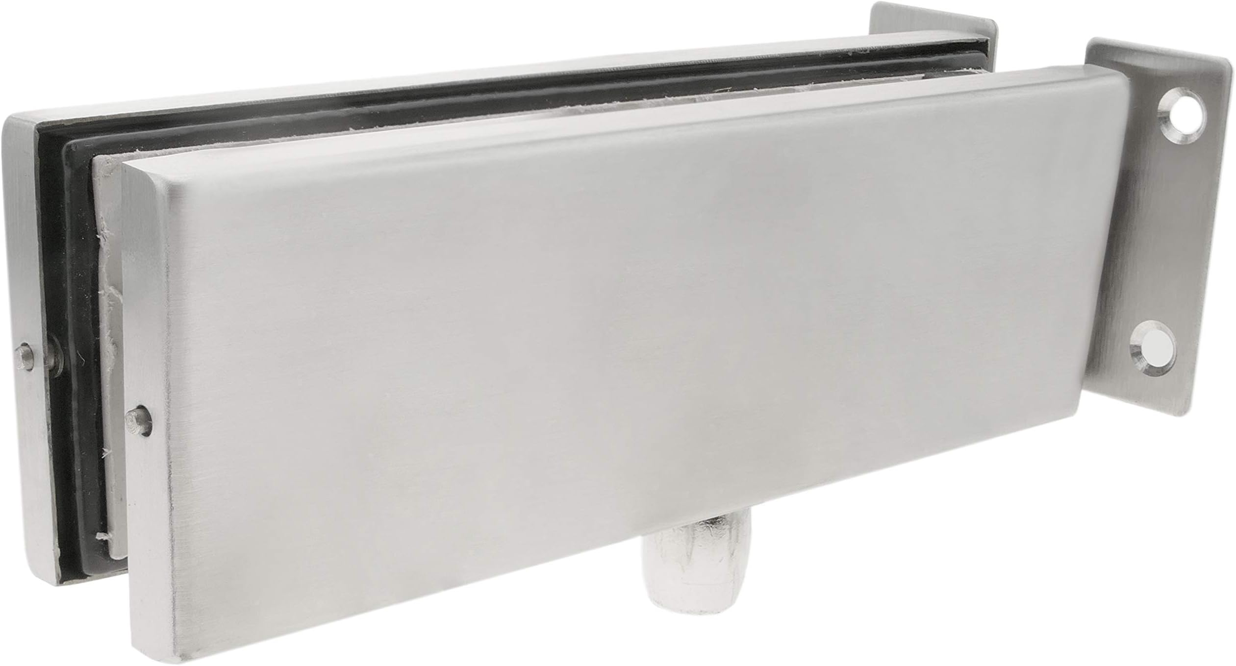 PrimeMatik LK082 Aluminum Top Fixed Hinge and Bolt for Glass Door Closer
