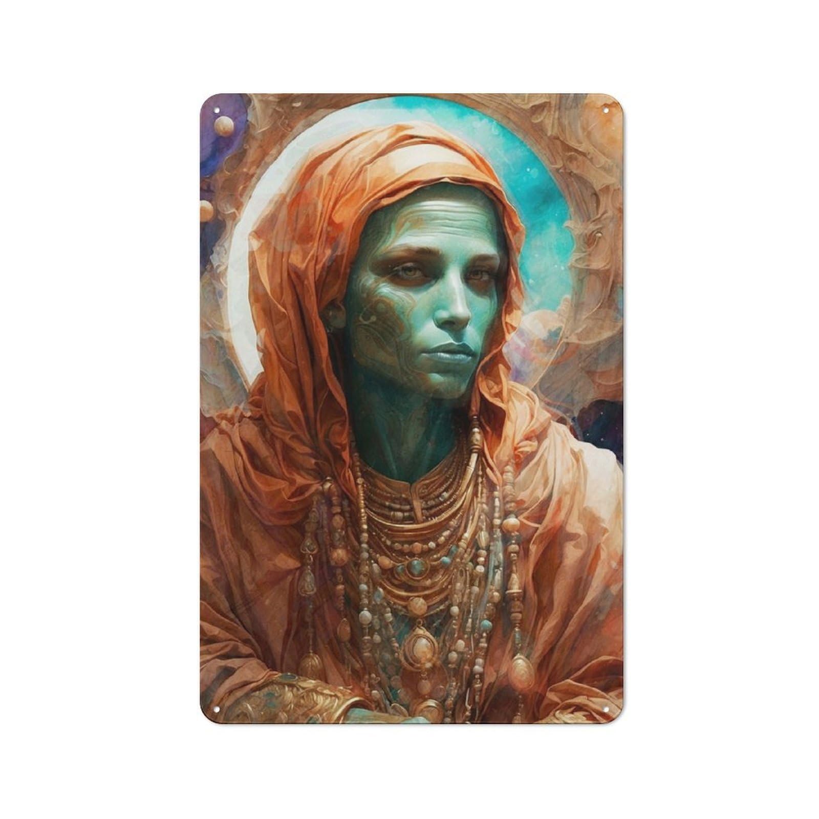 Junmoney Djinn Elder Tin Wall Plaque 30X20cm With For Guest Room Or Hallway, For Metal Sign Collectors, For Garage And Workshop Walls