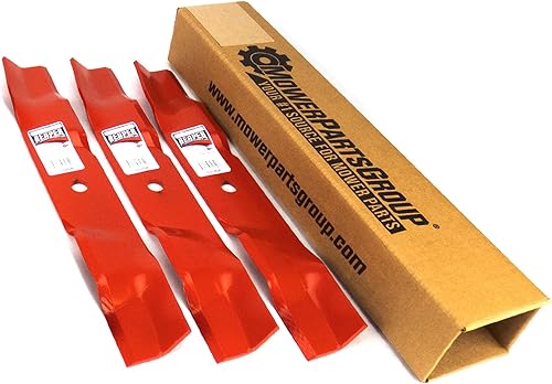 (3) Cuchillas onduladas para mantillo Reaper para Hustler 48 pulgadas Raptor SD 795757 601123 796623