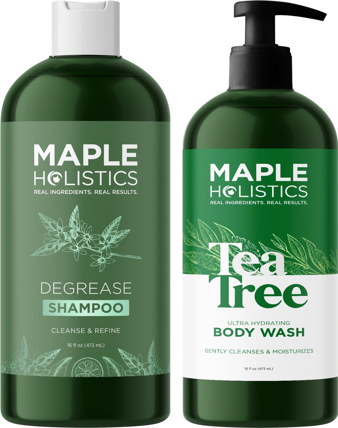 Amazon.com : Cleansing Body Wash and Shampoo Set - Sulfate Free Shampoo ...