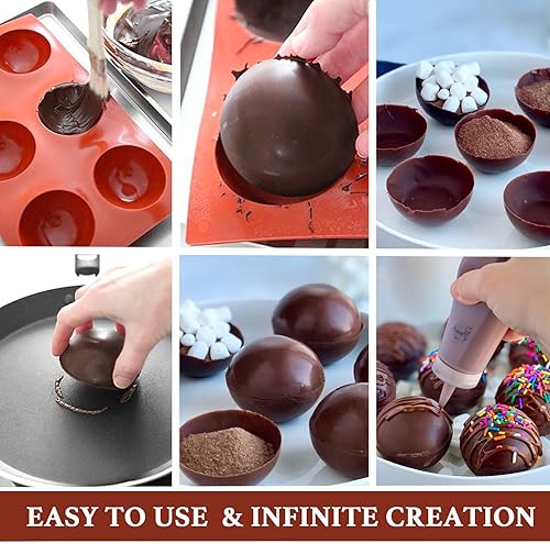 Miniatura 9 de Moldes de silicona para Halloween para chocolate, paquete de 2, molde 3D de gomitas de caramelo de chocolate para Halloween, calavera, calabaza,