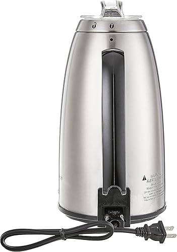 Miniatura 3 de Hamilton Beach Cafetera eléctrica de 12 tazas con mango de tacto fresco boquilla vintage acero inoxidable