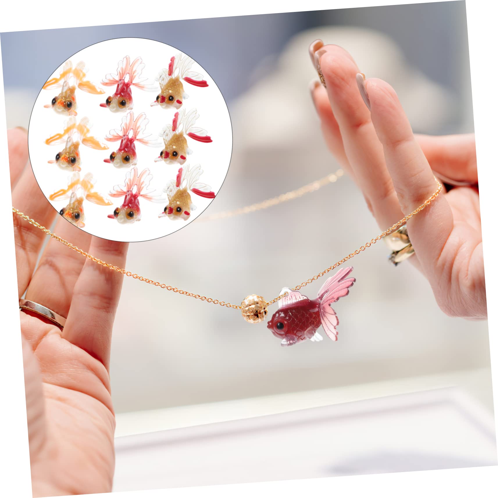 EXCEART 60pièces Charms Poisson Pour Création De Bijoux Pendentifs Amusants Forme De Poisson Pour Colliers Et Bracelets