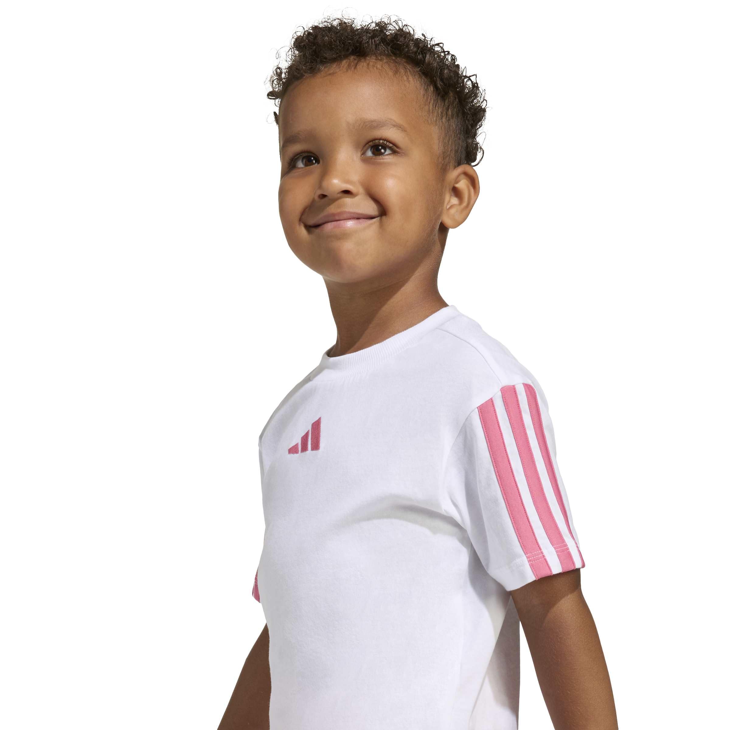 adidas Unisex Kinder Essentials Small Logo Stripes T-shirt Set JOGGER