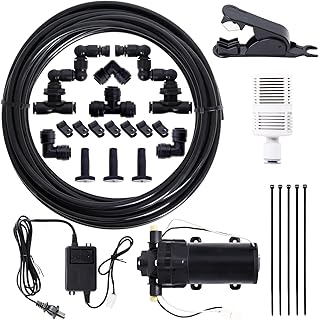 Reptile Mister Spray System, Terrarium Fogger Misting System with Silent Pump & Adjustable 360°Misting Nozzles for Lizard/Reptiles/Chameleons/Herbs/Frog/Snake