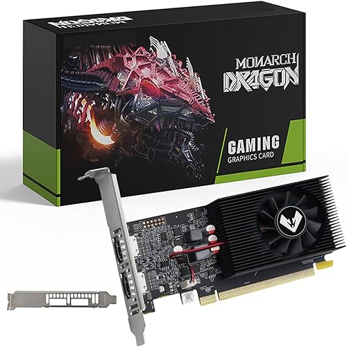 MOUGOL AMD Radeon R7 350 Graphics Card with 4G 128Bit GDDR3 Memory Equip with PCI Express*16 2*HDMI Video Card for Office Working and Gaming
