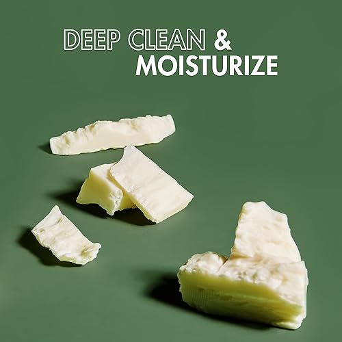 Miniatura 3 de SheaMoisture Lavado de barba y manteca de karité para limpiar y refrescar profundamente las barbas de 6 onzas y aceite acondicionador de barba para