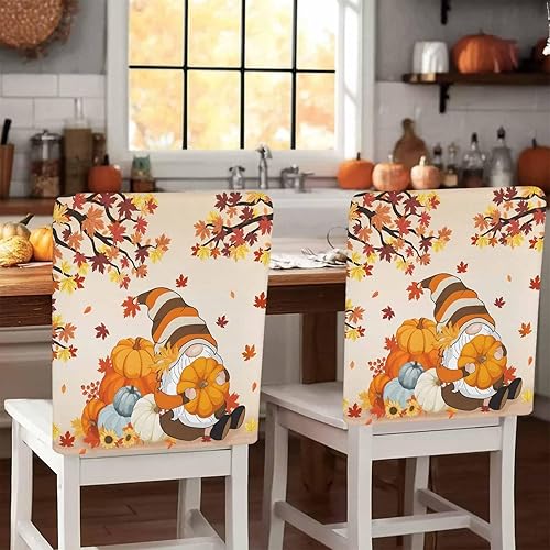 Vista 125 de Fundas para sillas navideñas de muñeco de nieve negro, 4 piezas, fundas traseras de comedor, fundas para árbol de Navidad, protectores extraíbles