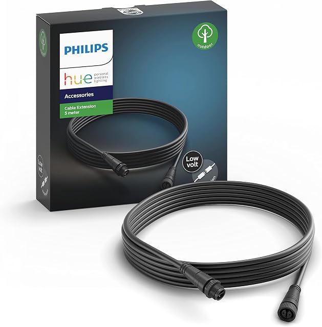 Philips Hue Outdoor Extension Cable [2.5 Metre Black]