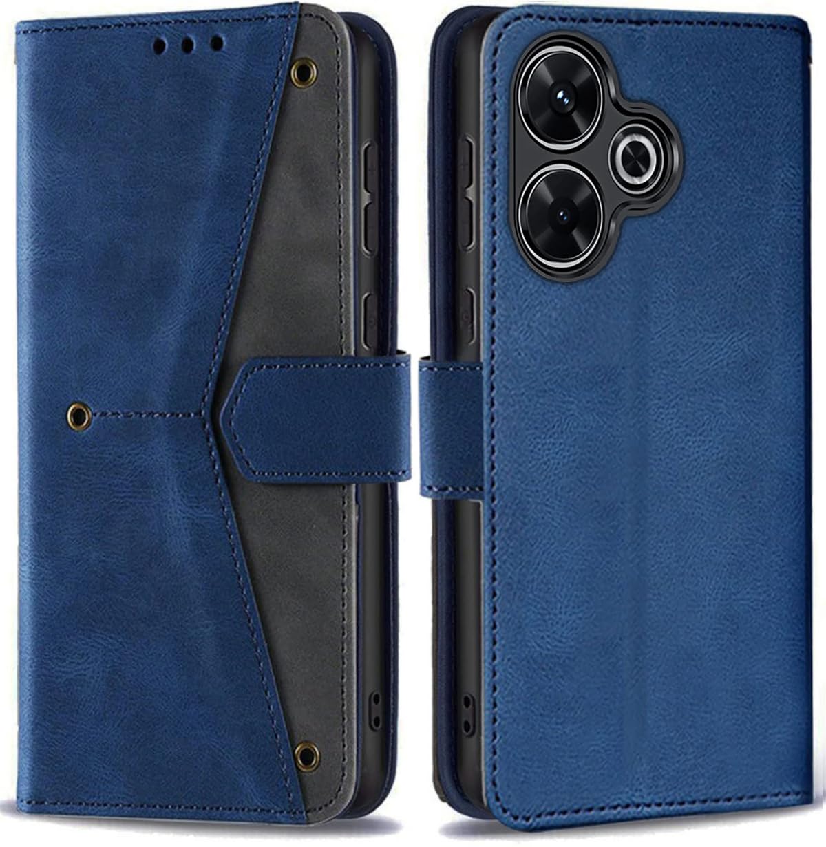 GoldKart Flip Back Cover Case for Redmi 13 5G | Dual-Color Leather Finish | Inbuilt Stand & Pockets | Flip Cover for Redmi 13 5G (Faux Leather, Red) (B0D9D2XD3C) Amazon Price History, Amazon Price Tracker