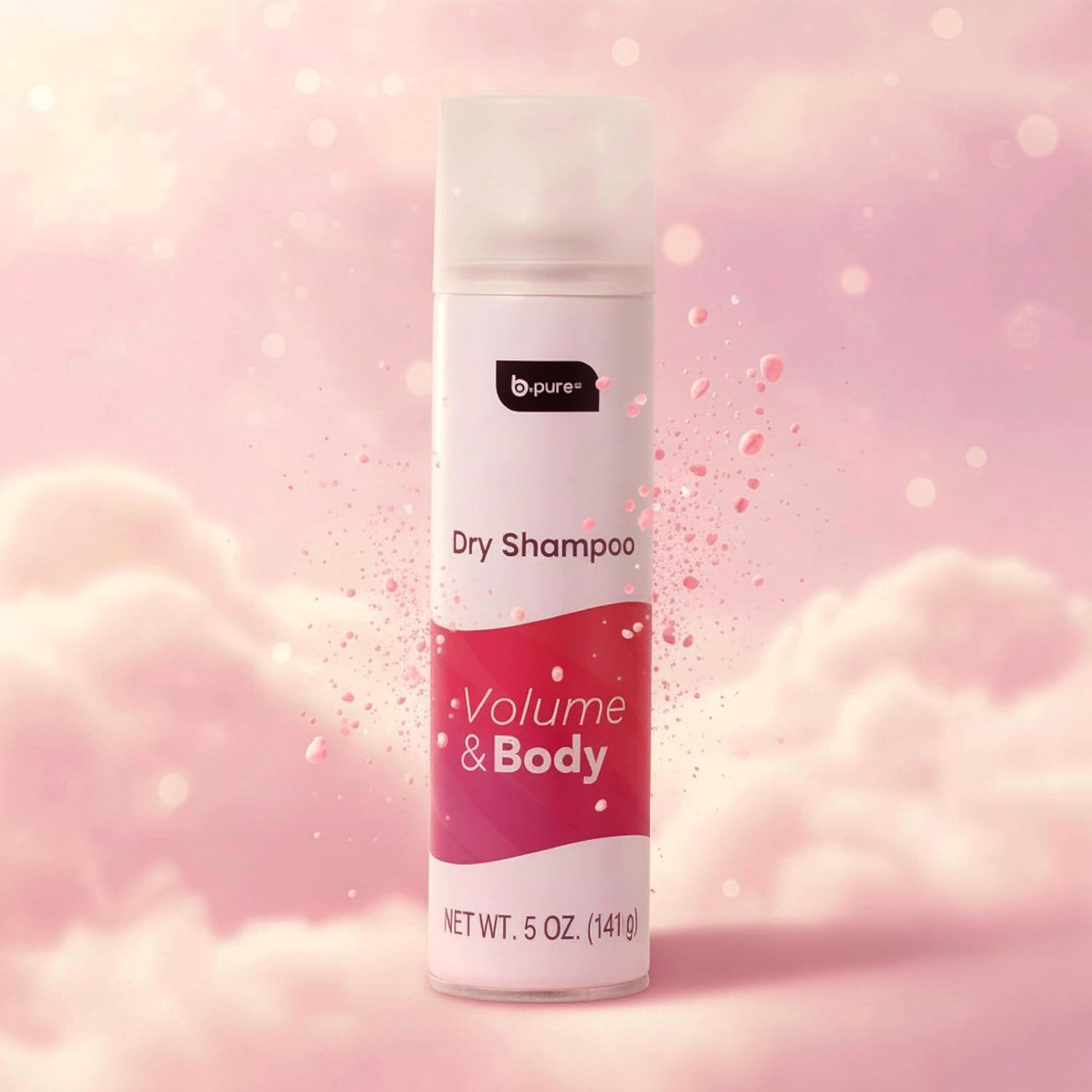 b.pure Dry Shampoo, Volume and Body, Absorbs Oil to Clean Hair Without Washing, 5 oz, 4-Pack