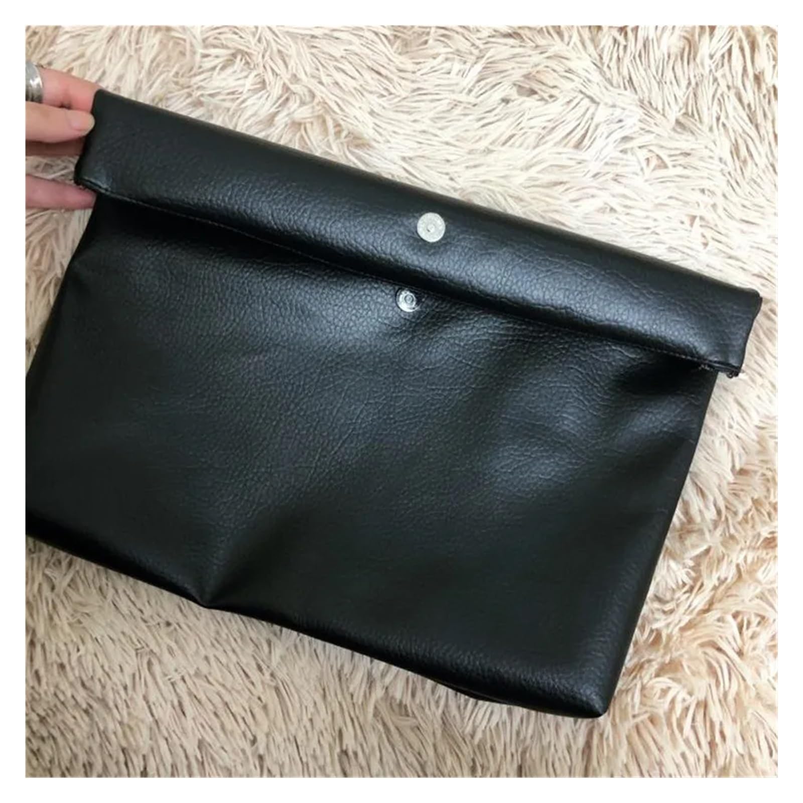 Borse Da Sera Da Donna Borsa a tracolla da donna in morbida pelle PU, borsa da sera da donna, borsa da festa alla moda, borsa a busta, grande capacità, pochette, borsa nera Adatta Per Feste, Cerimonie