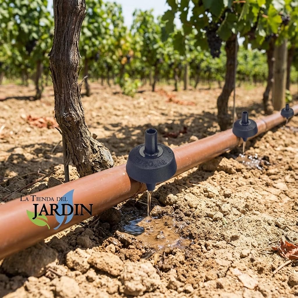 Suinga 500 x GOCCIA AUTOCOMPENSANTE E ANTIDRENANTE 4 LITRI ALL'ORA Gocciolatore per irrigazione agricola