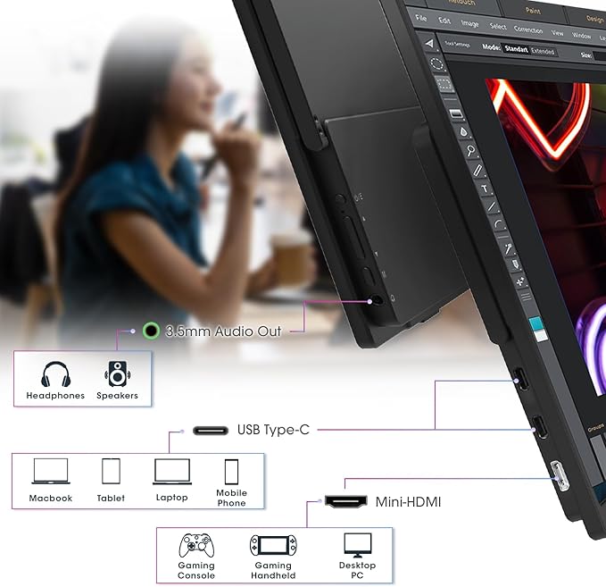 Monitor Extensor 15.6 FHD IPS miniatura 6