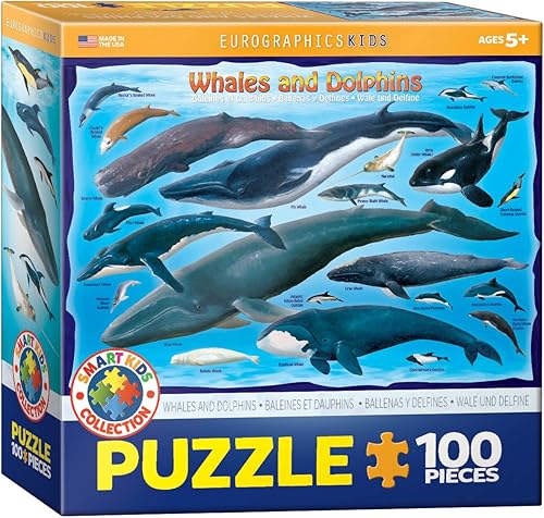 EuroGraphics - Puzzle de ballenas y delfines 100 piezas EuroGraphics - Puzzle de ballenas y delfines 100 piezas