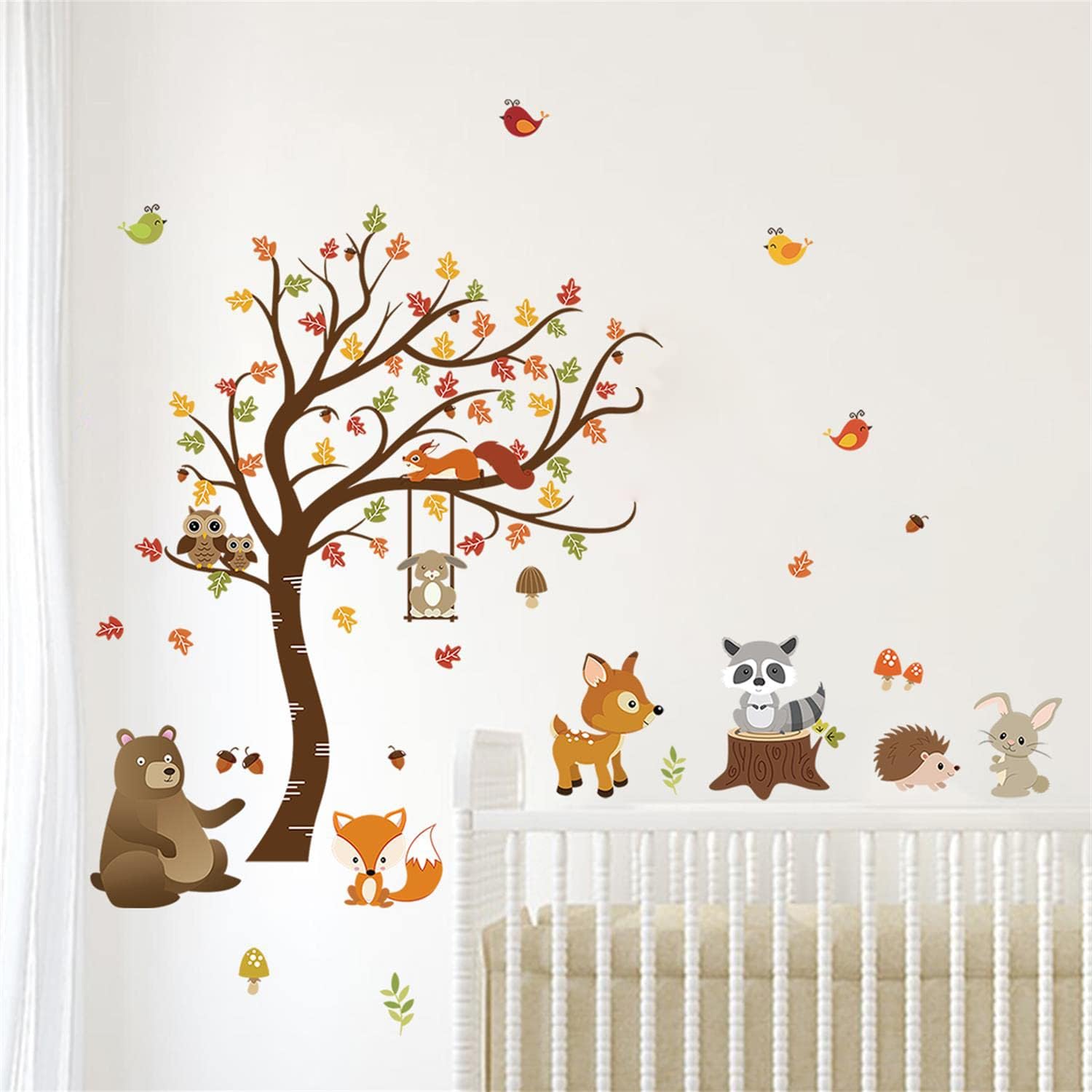 Fall Animal Wall Stickets