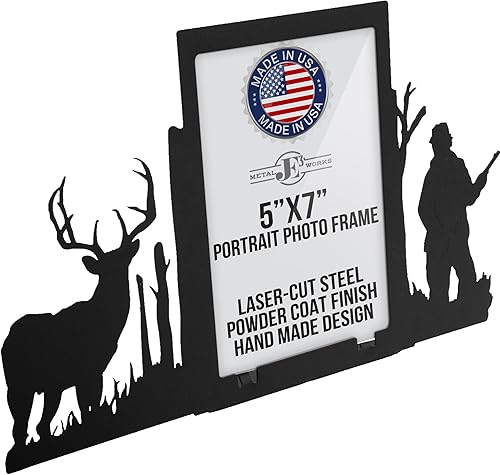 Miniatura 2 de Innovative Fabricators, Inc. Buck Deer Hunter - Marco de fotos vertical (5 x 7 pulgadas)