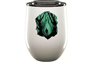Dark Forest Ambiance Silhouette Rare Creature Wine Tumbler