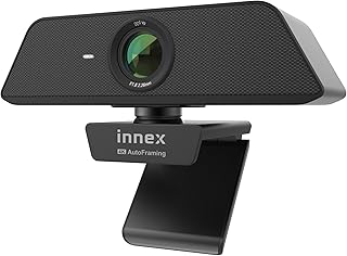 4K AI Auto-Tracking Webcam, Innex C470, 120-Degree Wide Angle and Built-in Microphone, Plug and Play, for Videoconferencing Zoom/Teams/Skype/Google Meet, Live Streaming, and Distance Learning