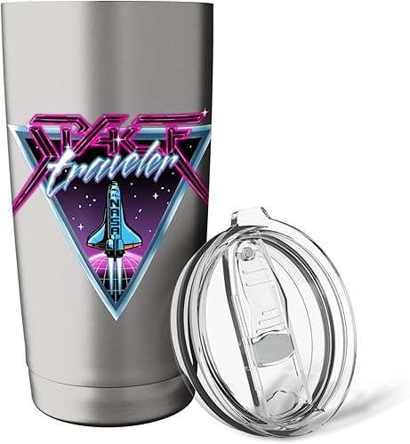 Miniatura 5 de NASA Iconic Space Traveler Retro 80's Vibes Big Chest Poster Stainless Steel Insulated Tumbler