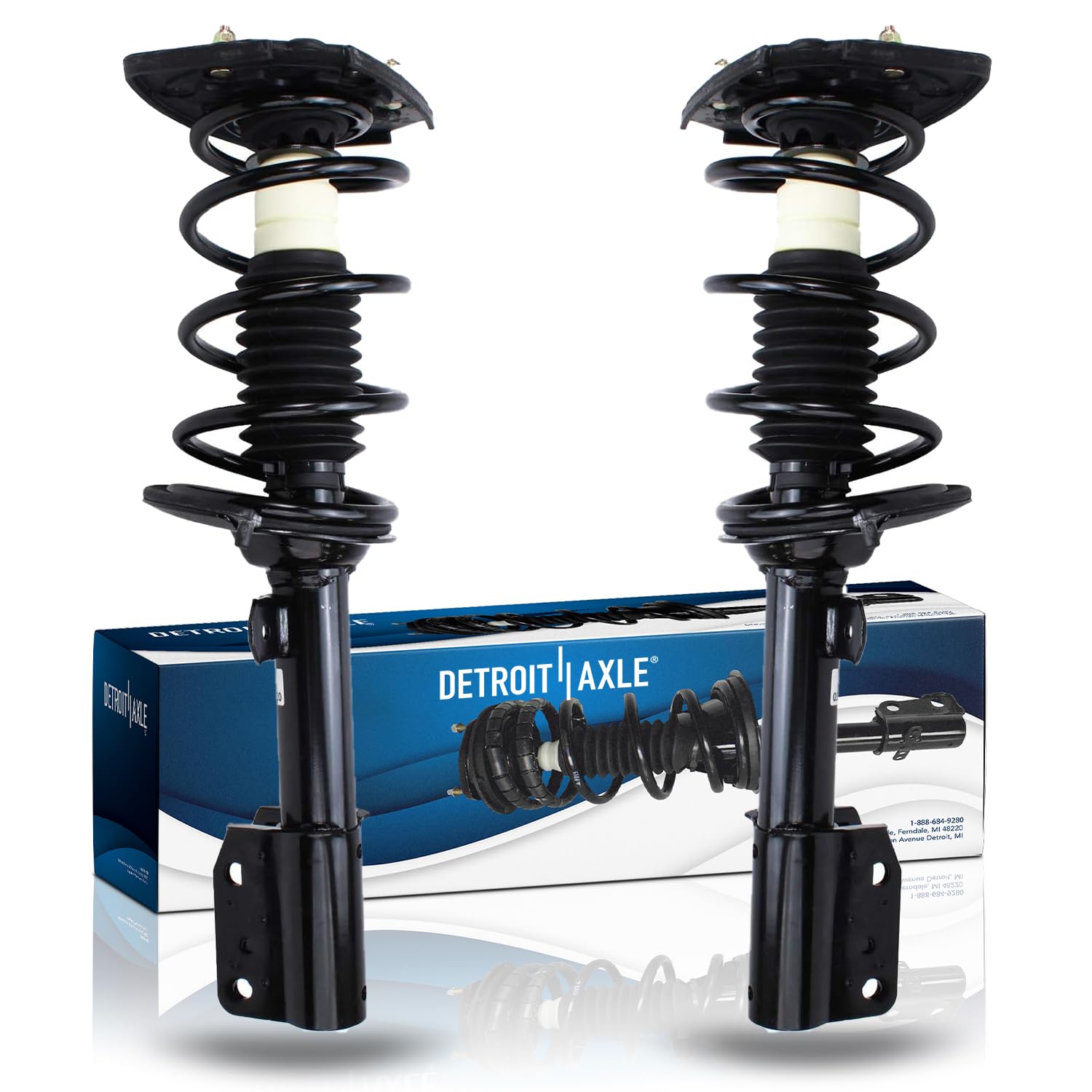 Detroit Axle - 2 Rear Struts for 2000-2011 Chevy Impala, 2000-2007 Monte Carlo, 1998-2002 Olds Intrigue, 2 Struts & Coil Spring Assembly 2001 2003